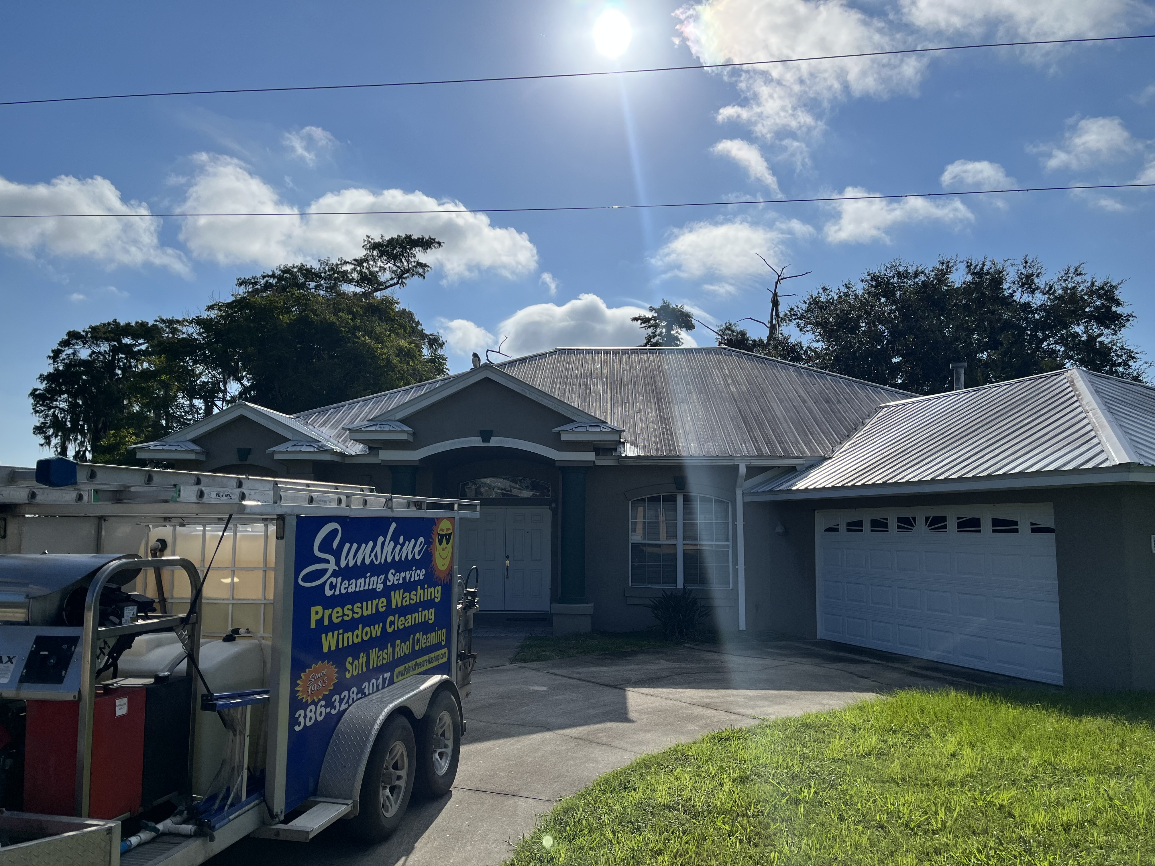 Soft Wash Roof Cleaning in Crescent City, FL